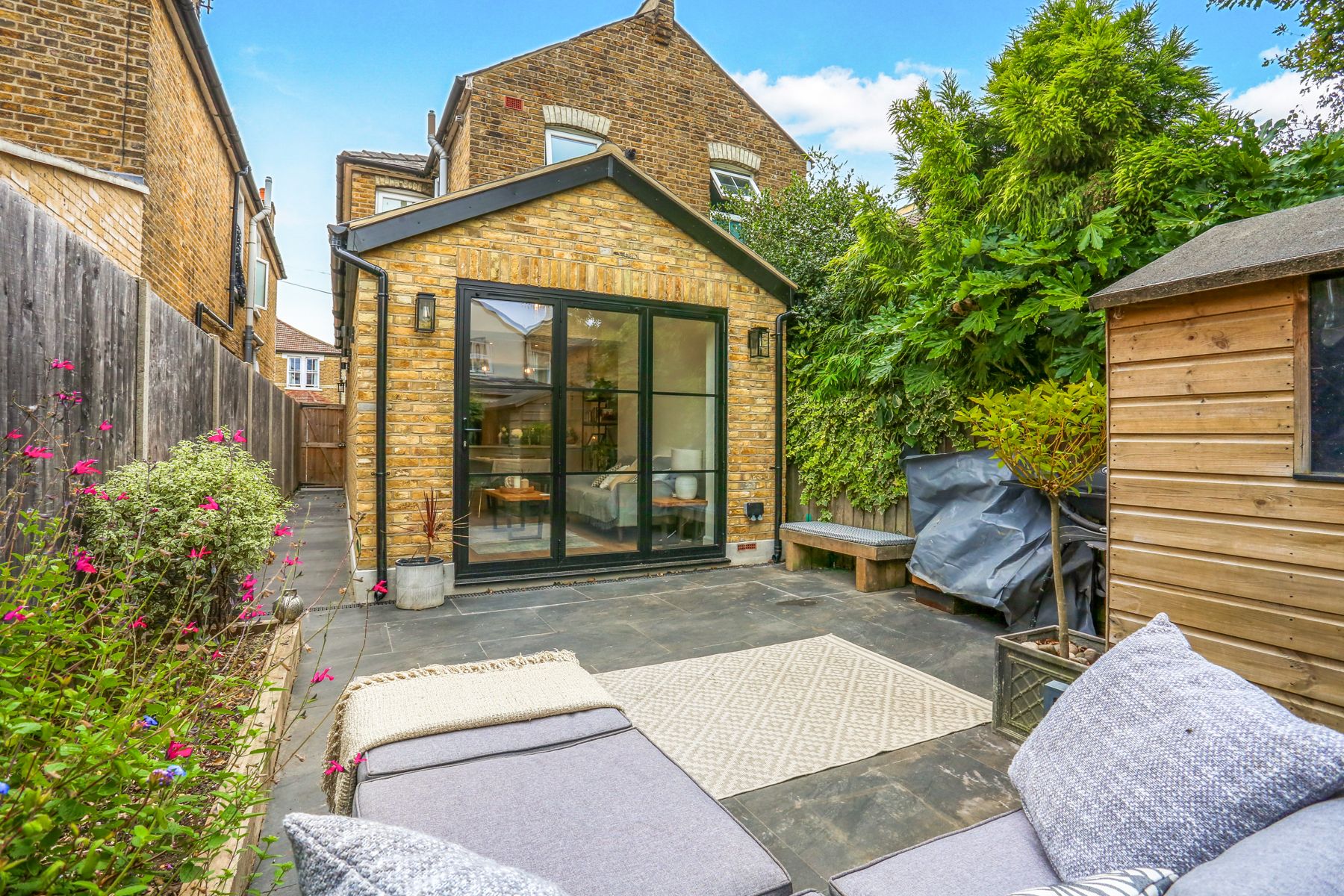 Completed side and rear infill extension in Kingston upon Thames
